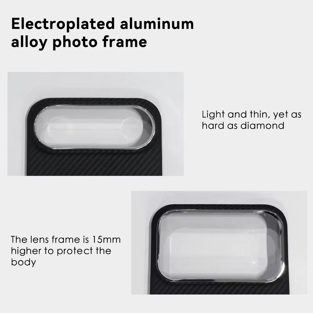 ECHTE Kevlar-Kohlefaser iPhone 17 Handyhülle 360° Rundumschutz Silk Touch