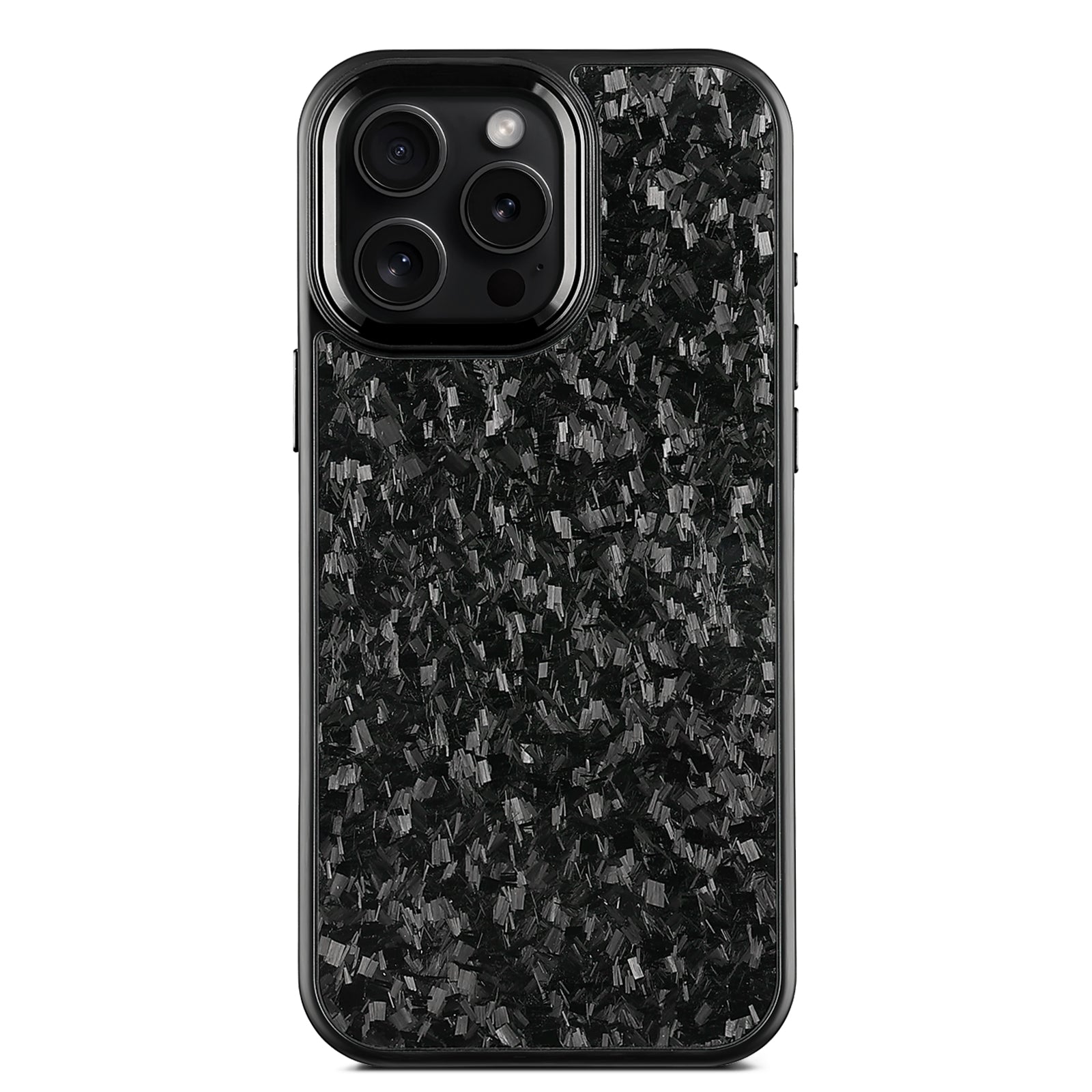 Luxury Gloss Real Carbon Fiber Armor Cover for IPhone 16 Pro Max 15 14 13 12 Case Wireless Charge Forged Fiber Cover
