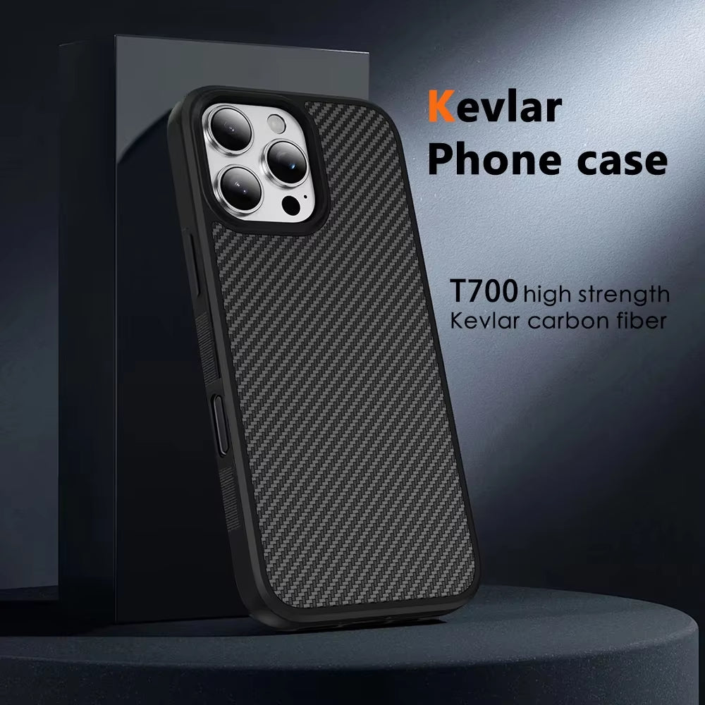 Twill 6K High-strength Kevlar Carbon Fiber Phone Case