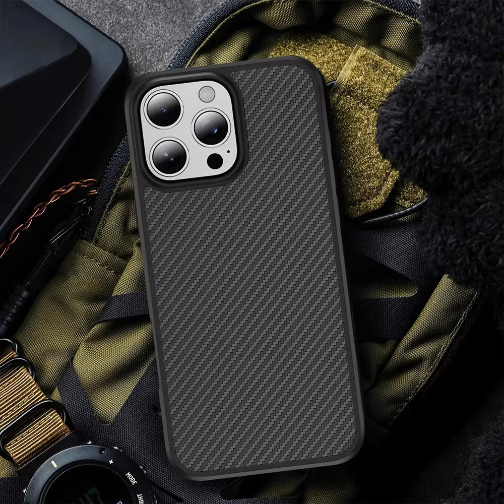 Twill 6K High-strength Kevlar Carbon Fiber Phone Case
