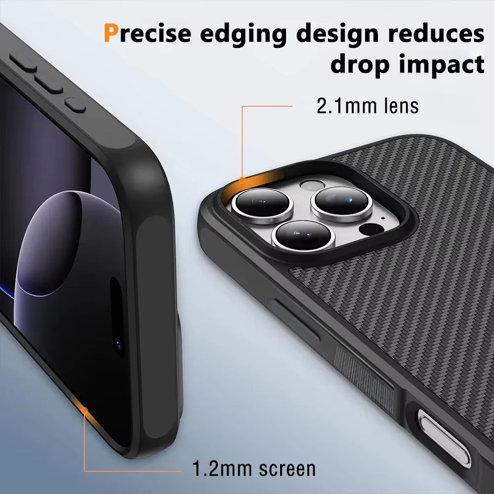 Twill 6K High-strength Kevlar Carbon Fiber Phone Case