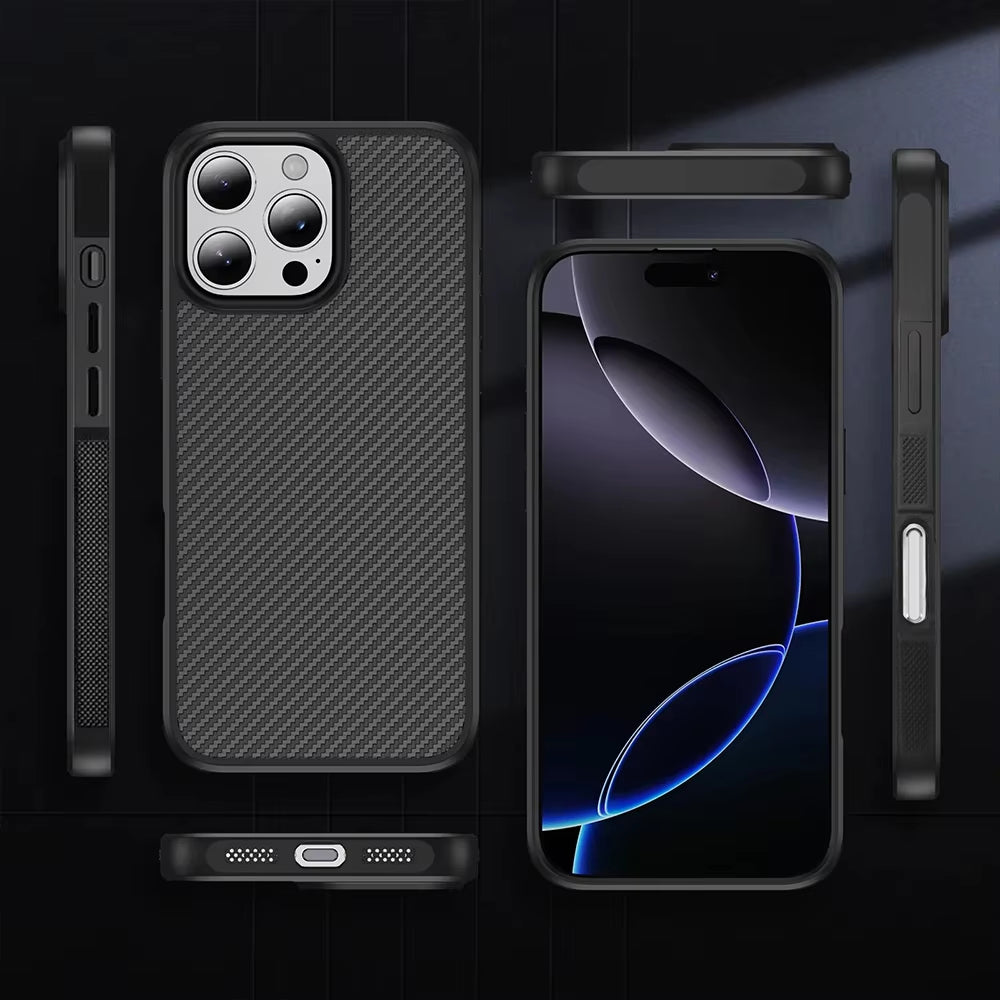 Twill 6K High-strength Kevlar Carbon Fiber Phone Case