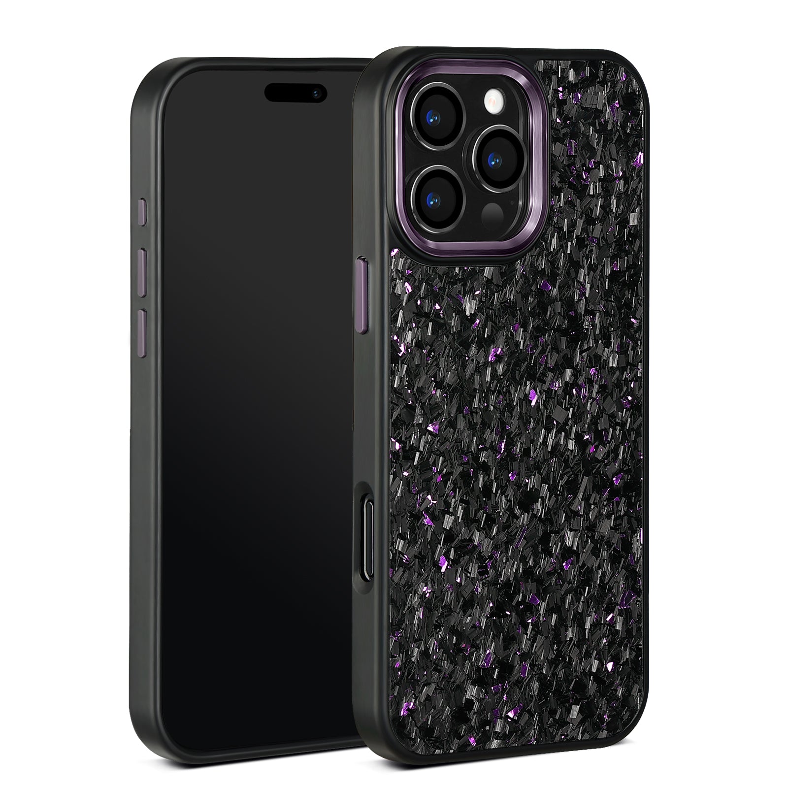 Real Carbon Fiber Armor Shockproof Cover for iPhone 16Promax 15 Pro Max 14 13 12 11 Case Metal Frame Forged fiber Cover