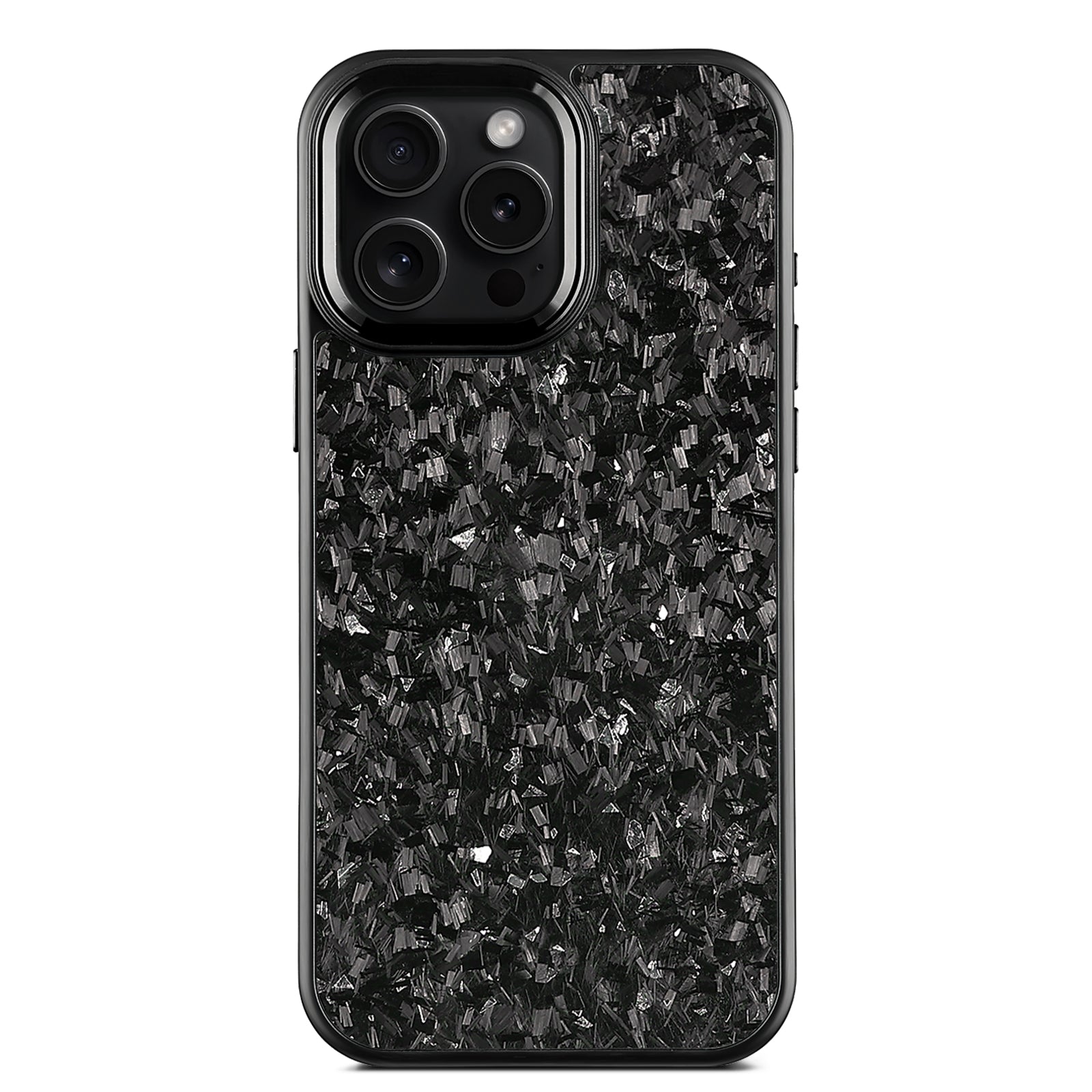 Luxury Gloss Real Carbon Fiber Armor Cover for IPhone 16 Pro Max 15 14 13 12 Case Wireless Charge Forged Fiber Cover