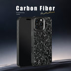 Luxury Gloss Real Carbon Fiber Armor Cover for IPhone 16 Pro Max 15 14 13 12 Case Wireless Charge Forged Fiber Cover