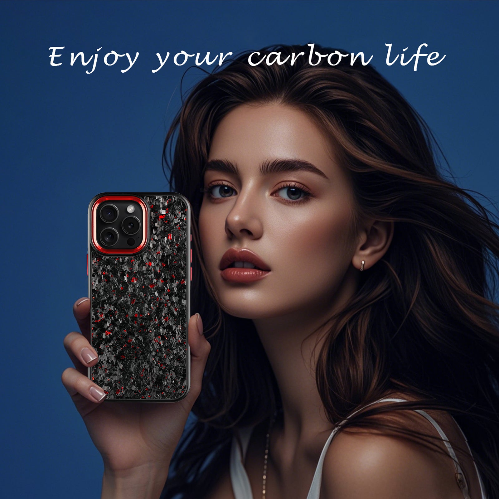 Real Carbon Fiber Armor Shockproof Cover for iPhone 16Promax 15 Pro Max 14 13 12 11 Case Metal Frame Forged fiber Cover
