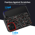 Real Carbon Fiber Armor Shockproof Cover for iPhone 16Promax 15 Pro Max 14 13 12 11 Case Metal Frame Forged fiber Cover