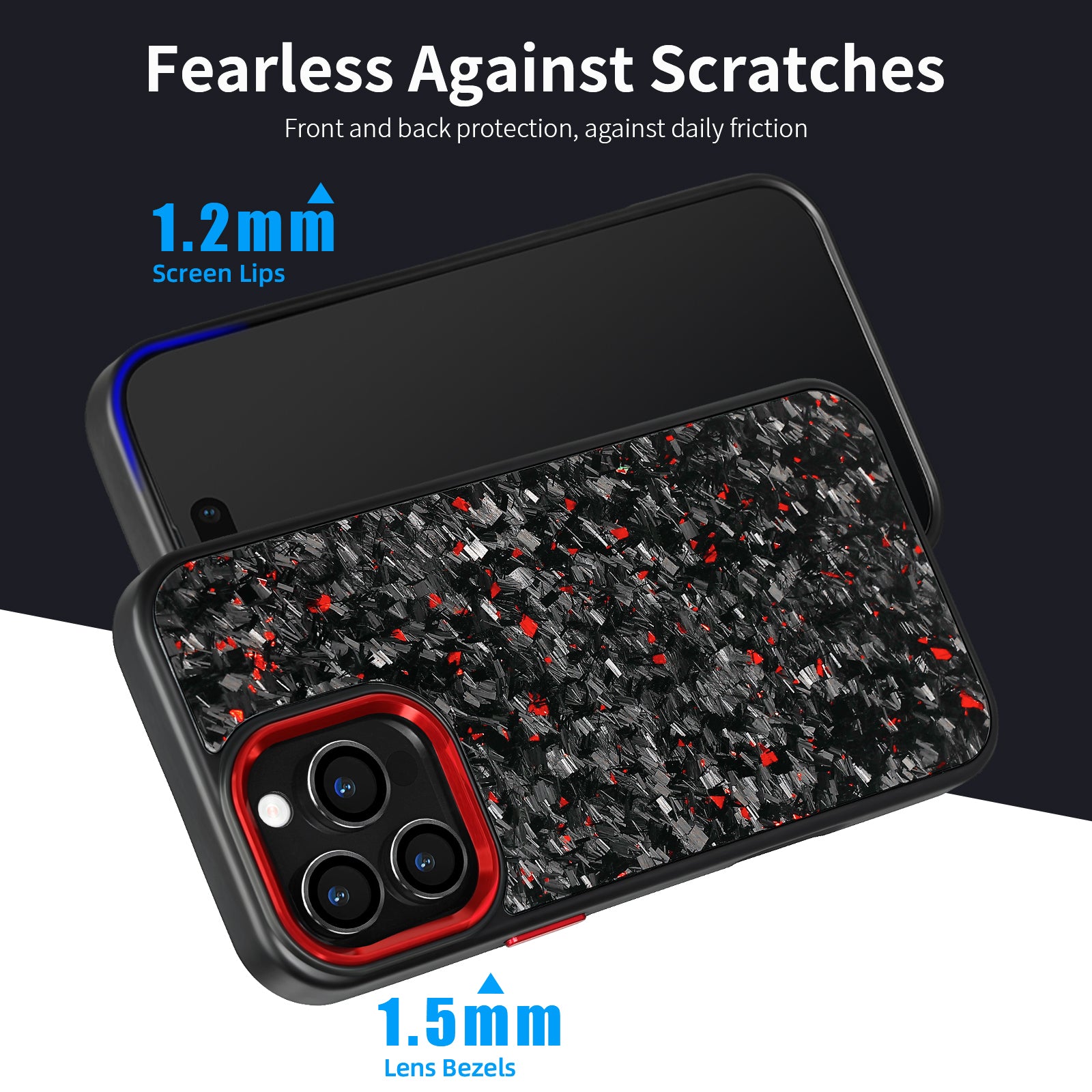 Real Carbon Fiber Armor Shockproof Cover for iPhone 16Promax 15 Pro Max 14 13 12 11 Case Metal Frame Forged fiber Cover