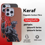 Kevlar Carbon Fiber Phone Case Magnetic Special Forces Pattern Design