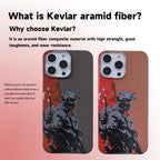 Kevlar Carbon Fiber Phone Case Magnetic Special Forces Pattern Design