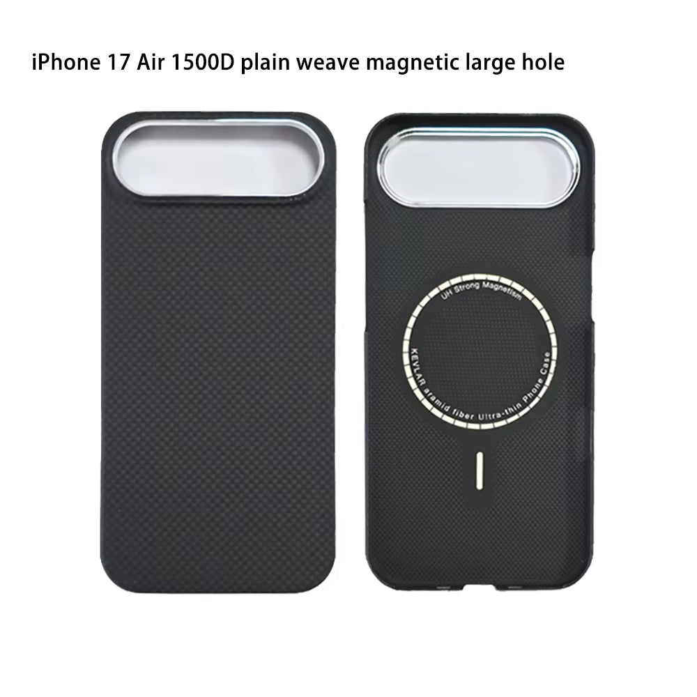 REAL Kevlar Carbon Fiber iPhone 17 Phone Case 360° Full Protection Silk Touch
