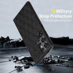 Real 3K Glossy Woven Carbon Fiber Phone Case for Samsung Magnetic Cover