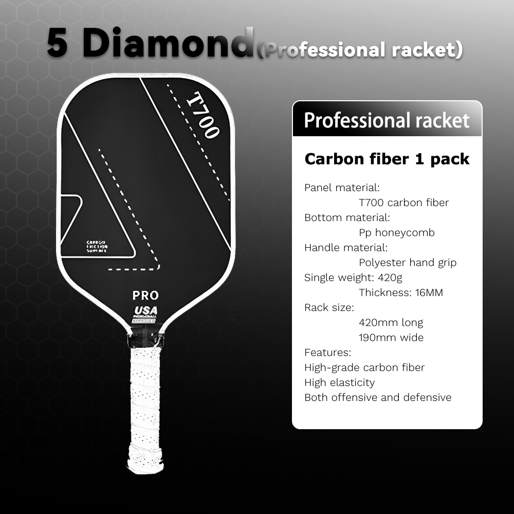 Animal Tiger Bee T700 Fiberglass Graphite Surface Fiber Pickleball Paddle USAPA Approved