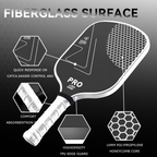 Animal Tiger Bee T700 Fiberglass Graphite Surface Fiber Pickleball Paddle USAPA Approved