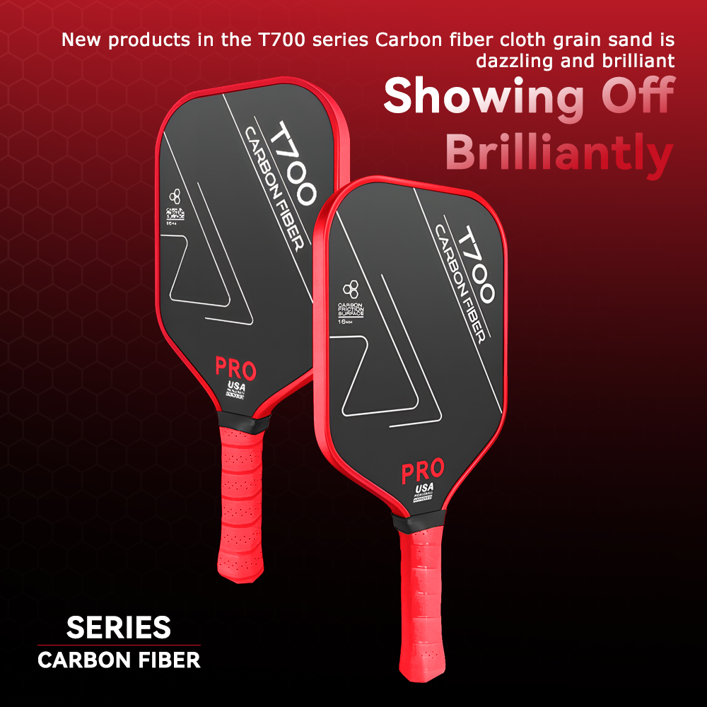 Original Design RedD Bull-L T700 Carbon Fiber Pickleball Paddle Set USAPA Approved