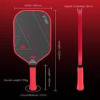 Original Design RedD Bull-L T700 Carbon Fiber Pickleball Paddle Set USAPA Approved
