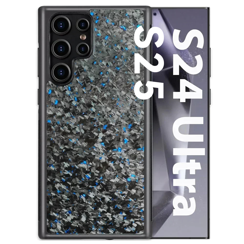 Real Forged Carbon Fiber Phone Case For Samsung Magsafe Wireless Cover