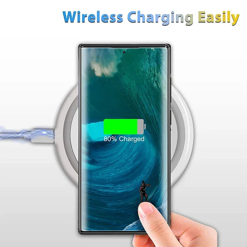 Real Forged Carbon Fiber Phone Case For Samsung Magsafe Wireless Cover