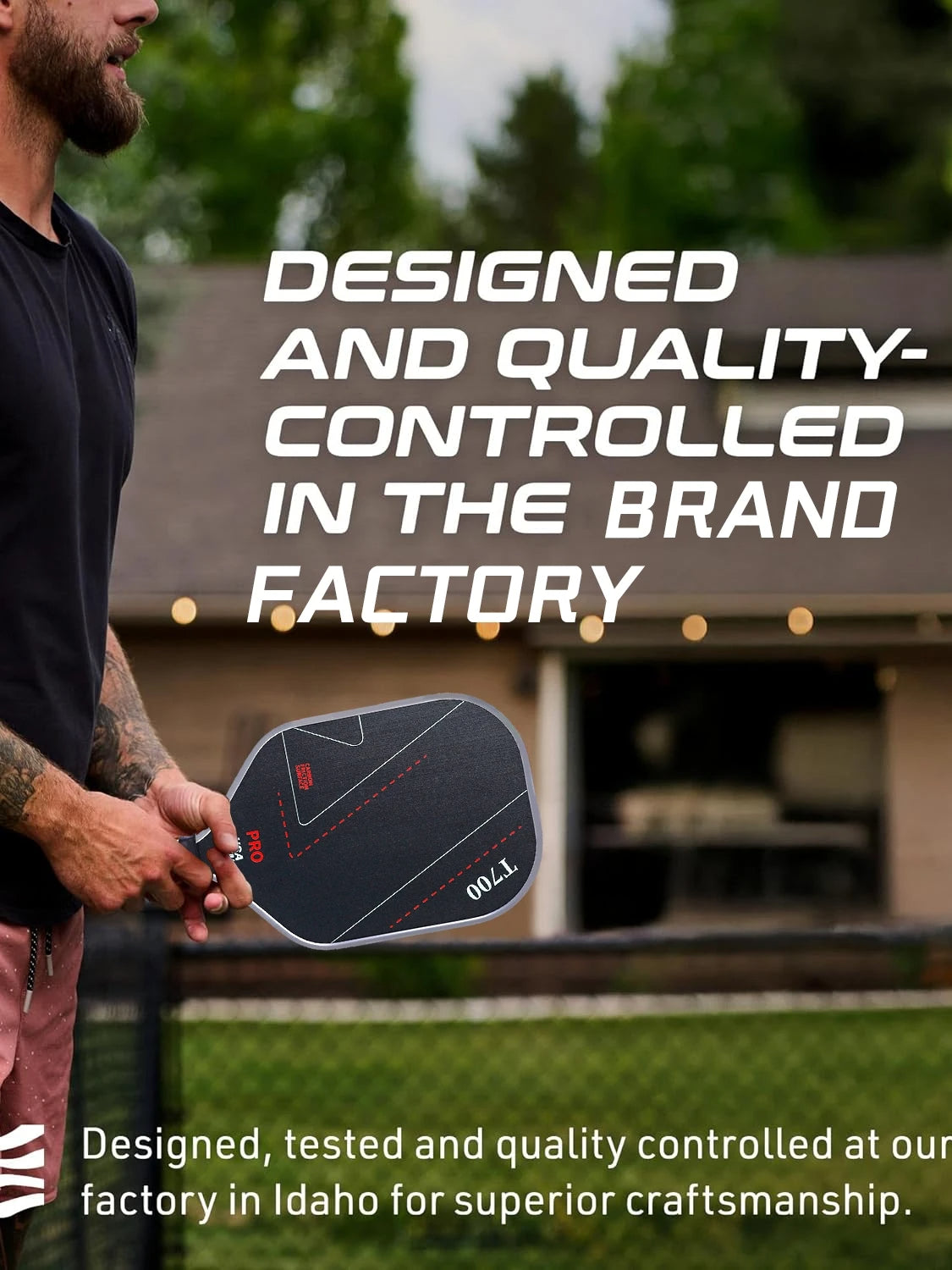 Professional T700 Carbon Fiber Pickleball Paddle Simple Lines USAPA Approved