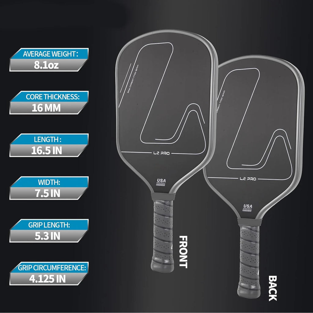 Professional T700 Carbon Fiber Pickleball Paddle Simple Lines USAPA Approved