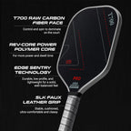 Professional T700 Carbon Fiber Pickleball Paddle Simple Lines USAPA Approved