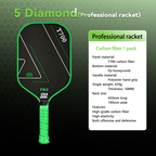 TOP T700 Carbon Fiber Pickleball Paddle USAPA Approved Sandblasted Surface Elongated Grip Pro Spin Paddle