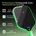 TOP T700 Carbon Fiber Pickleball Paddle USAPA Approved Sandblasted Surface Elongated Grip Pro Spin Paddle