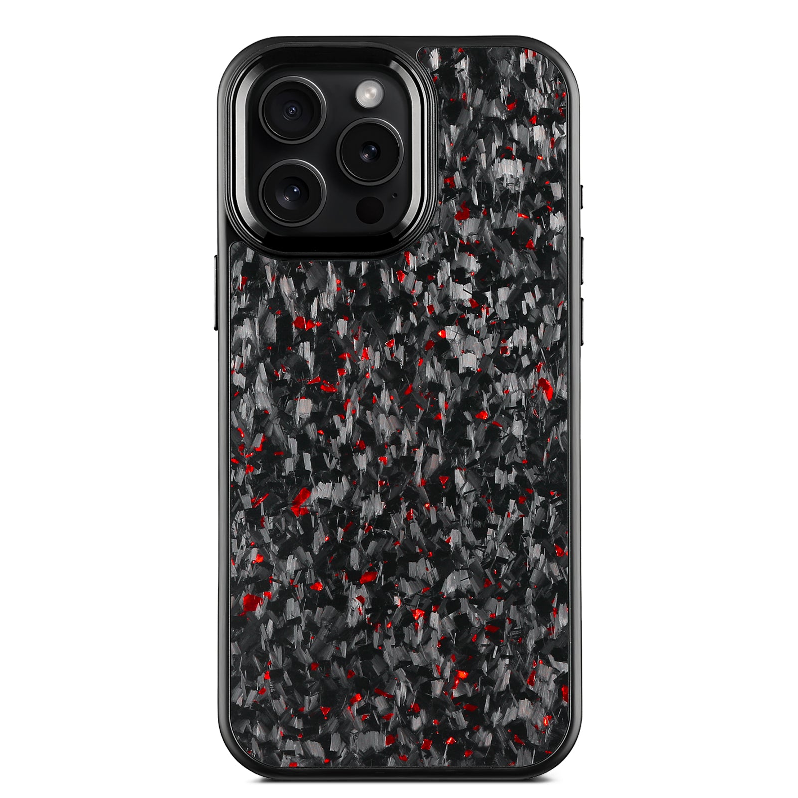 Luxury Gloss Real Carbon Fiber Armor Cover for IPhone 16 Pro Max 15 14 13 12 Case Wireless Charge Forged Fiber Cover