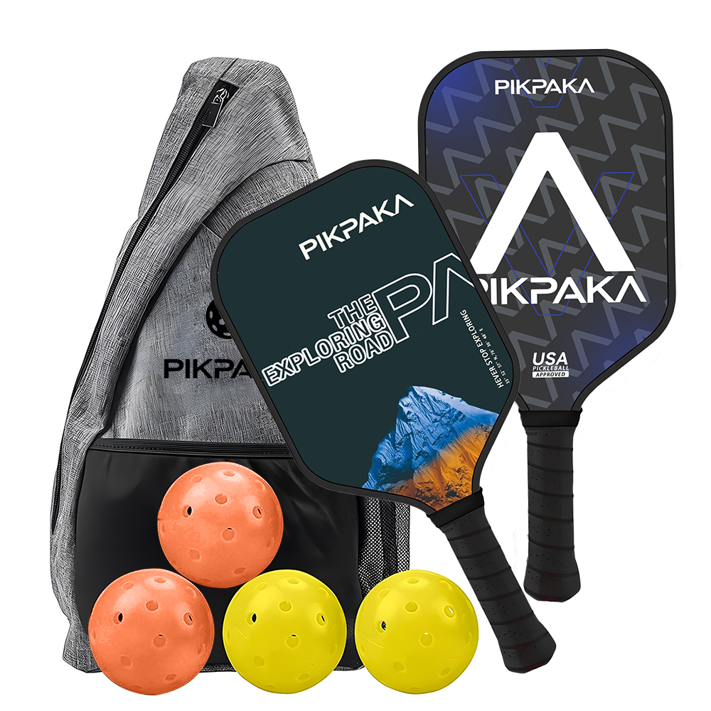 PIKPAKA Custom Pickleball Paddles Set Fiberglass Graphite Surface Pickleball Racket