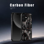 iPhone 17 Case Luxury Forged Textured Carbon Fiber MagneticMagSafe & Wireless Charging Protection Cover