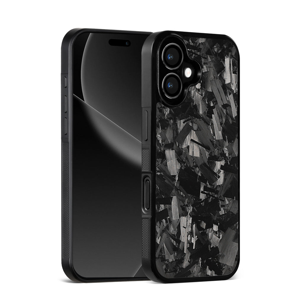 iPhone 17 Case Luxury Forged Textured Carbon Fiber MagneticMagSafe & Wireless Charging Protection Cover